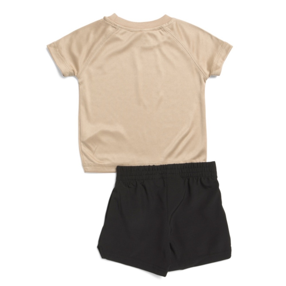 NWT tan & black New Balance 2 piece shorts set 12M - Picture 2 of 10